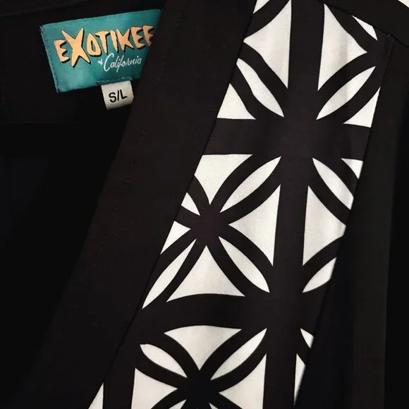 Exotikee Black Breezeblock Caftan Dress - Picture 2 of 4